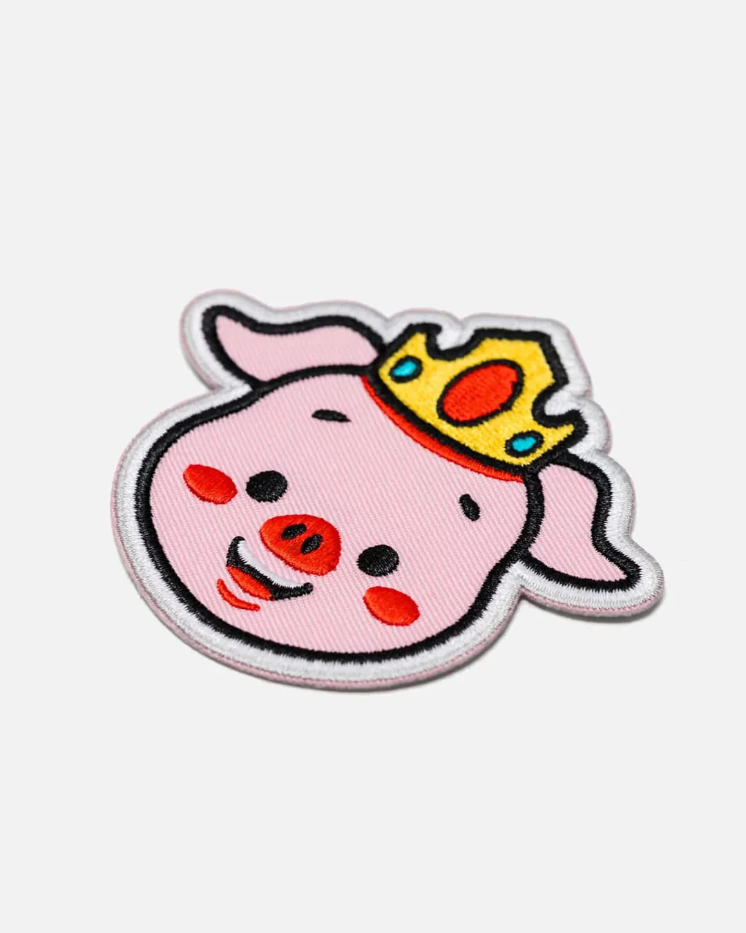 Classic Pig Embroidered Patch - Image 2