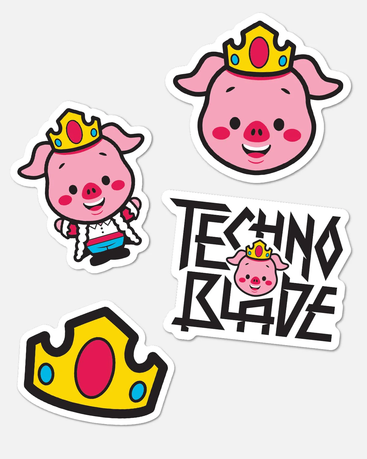 Classic Pig Sticker Pack - Image 2