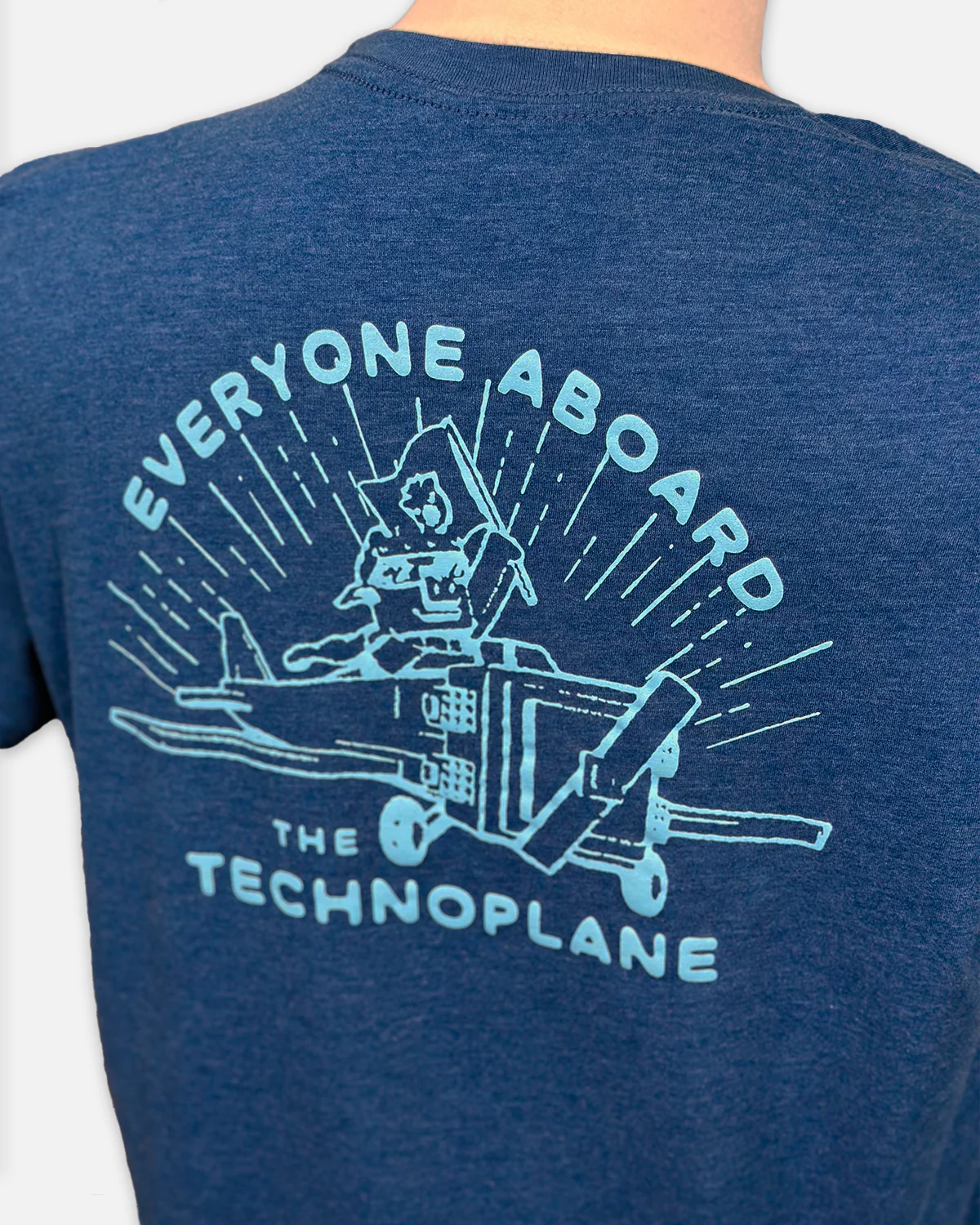 Everyone Aboard Tee (Cool Blue) - Image 3