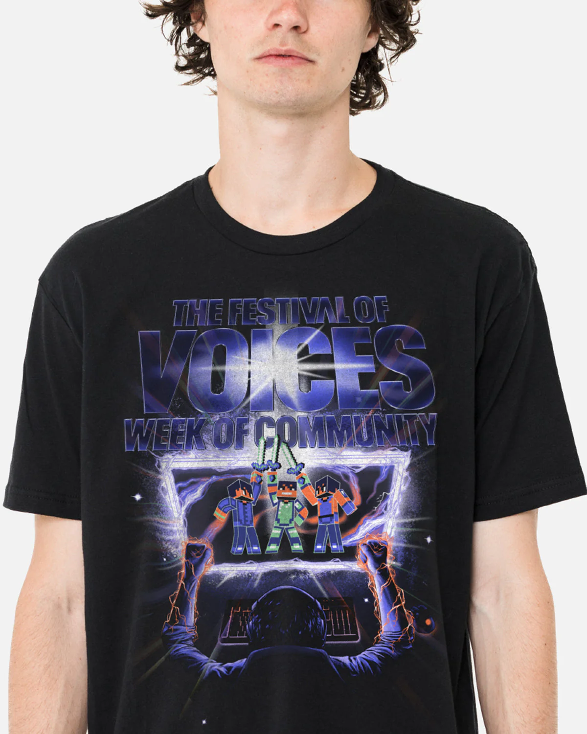 Festival of Voices T-Shirt (Black) - Image 3