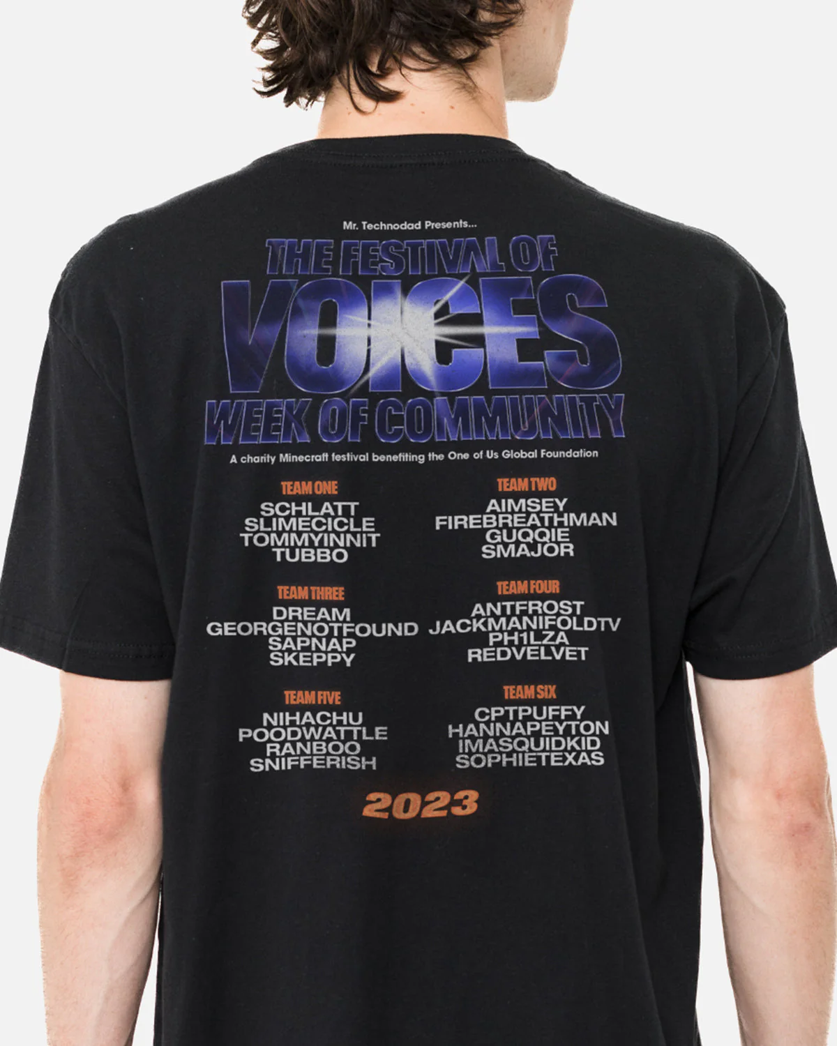 Festival of Voices T-Shirt (Black) - Image 4