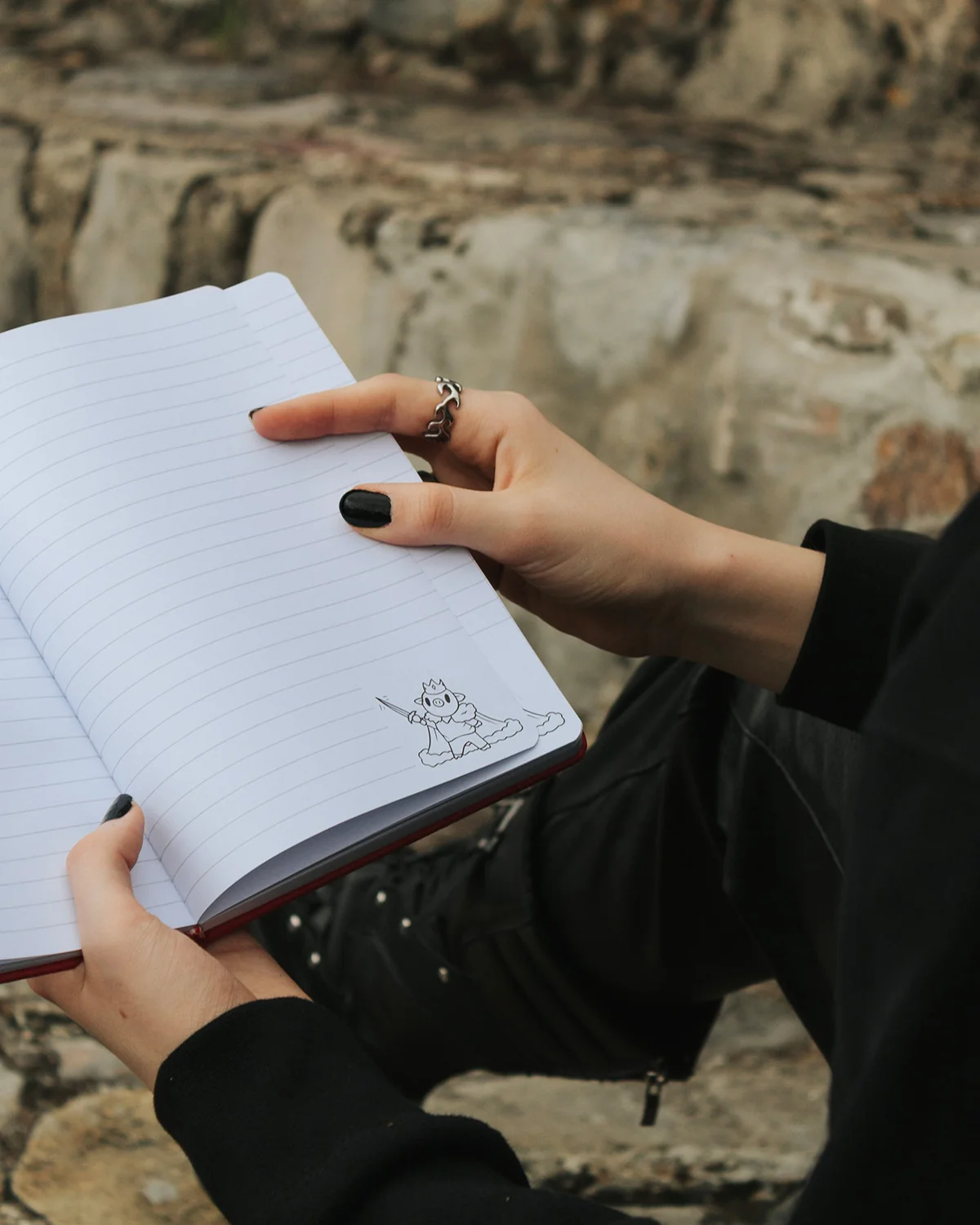 Techno Embroidered Notebook - Image 3
