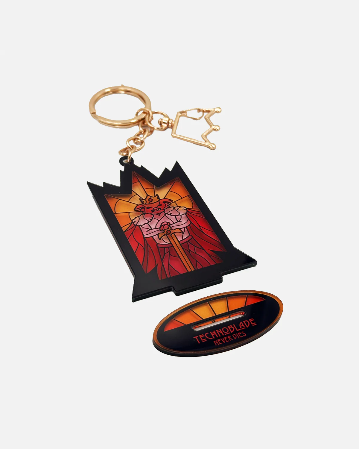 Techno Stained Glass Keychain Standee - Image 3
