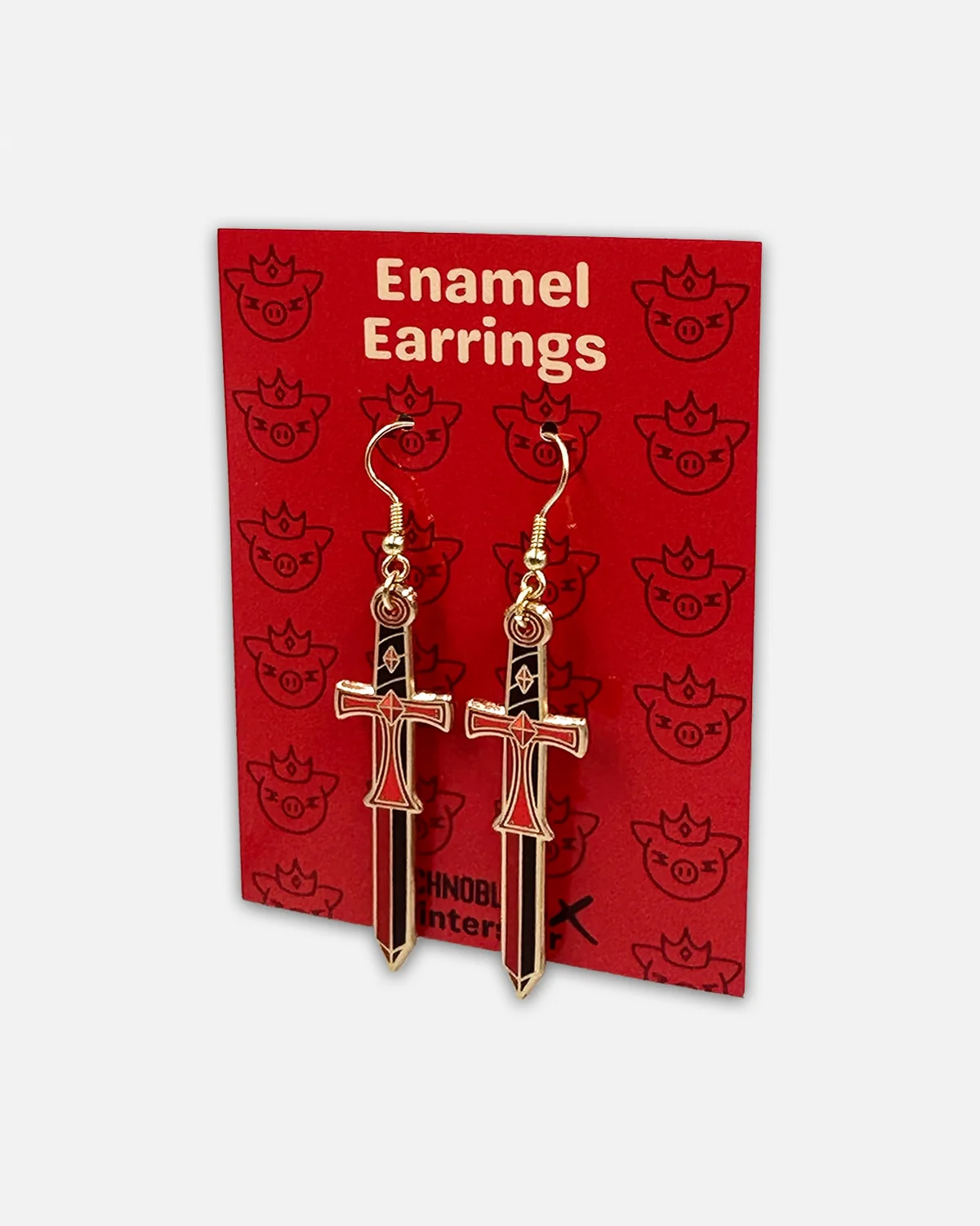 Techno Sword Earrings - Image 4